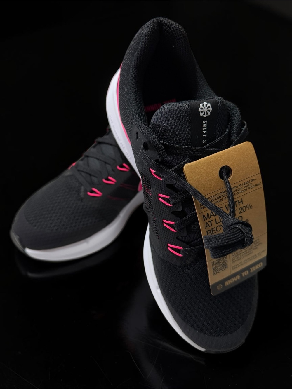 NEW Nike Swift 3 Running Shoes Black Pink | Lightweight Athletic Sneakers